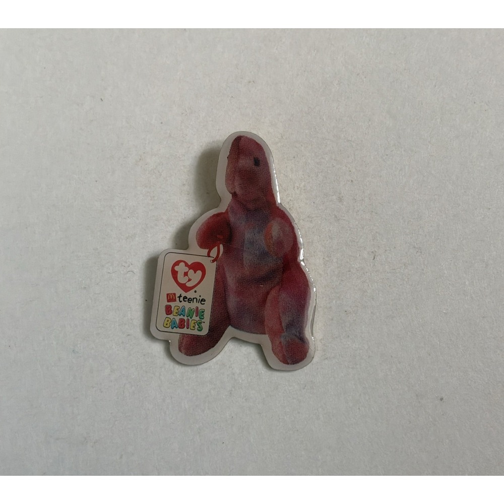 Dinosaur TY Teenie Beanie Babies 2000 Lapel Pin Rex T-Rex McDonald's Vintage